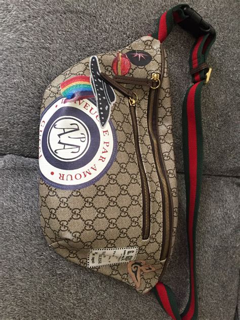 authentic gucci fanny pack|inside of gucci fanny pack.